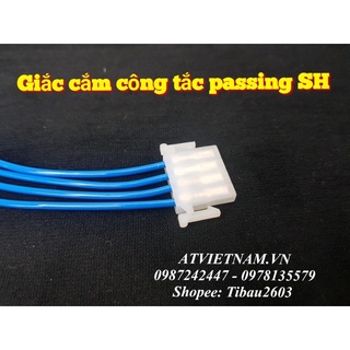 Giắc cắm công tắc passing SH 4P 2.2 bấm sẵn giắc