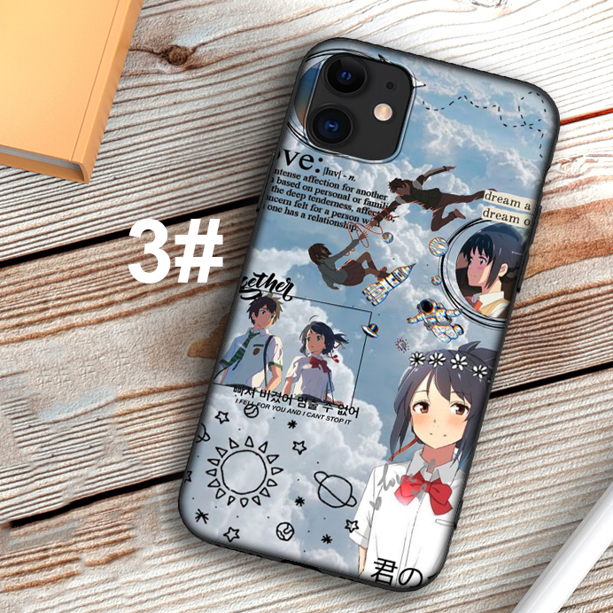 Ốp điện thoại mềm hình your name SH182 cho iPhone XR X Xs Max 6+ 6s+ 7+ 8+ 6 6s 7 8 Plus 5 5s SE 2020