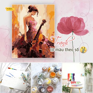 FLASH SALE 2021 Tranh tô màu theo số Madoca - Sơn dầu số hóa tự tô trang trí phòng khách