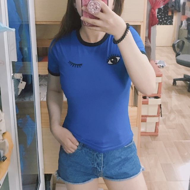 áo thun ngắn tay f21 vnxk hình shop tự chụp