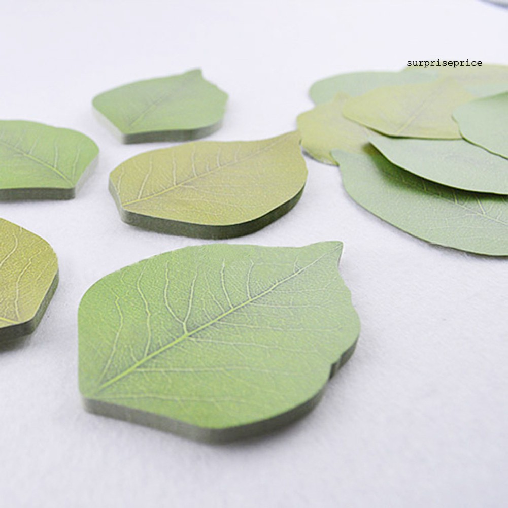 Giấy ghi chú thiết kế hình chiếc lá độc đáo dễ thương