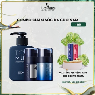 Combo Sữa Rửa Mặt IceMud + Kem Nền BB Cream + Gel Kiềm Dầu Cho Da Nhờn (Dưỡng Da Sáng-Cả Năm Sang)