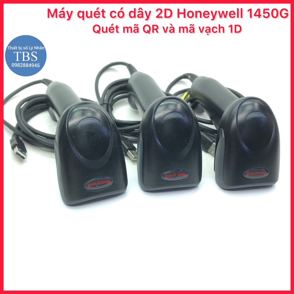 Máy quét có dây 2D Honeywell HH660 quét mã QR và mã vạch 1D kết nối cổng USB của máy tính