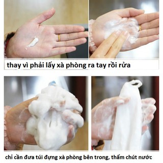 Túi lưới đựng xà bông tạo bọt