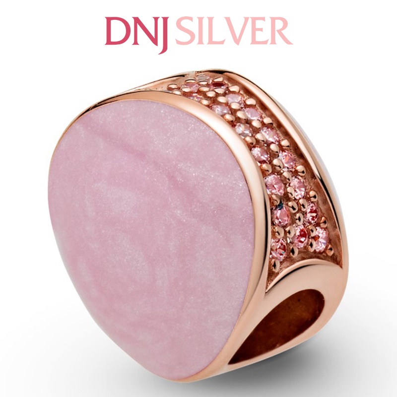[Hàng cao cấp] Charm bạc 925 cao cấp, hàng chuẩn bạc - Charm Pink Swirl thích hợp để mix vòng tay charm - DN147
