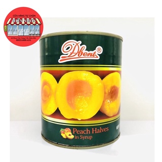 Đào ngâm nước đường hiệu dbent lon 850g siêu giòn