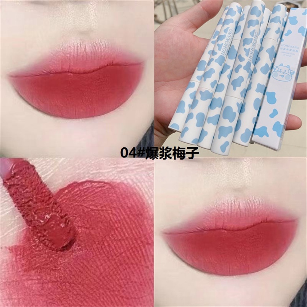 [Hàng mới về] Son môi nhung lì không dễ phai dành cho nữ sinh 6 màu tùy chọn