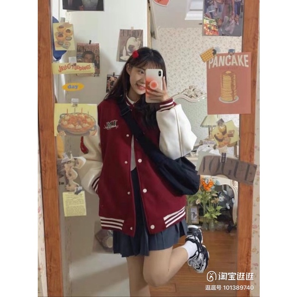 áo khoác bomber nam nữ phối tay hàng đẹp big size 90kg