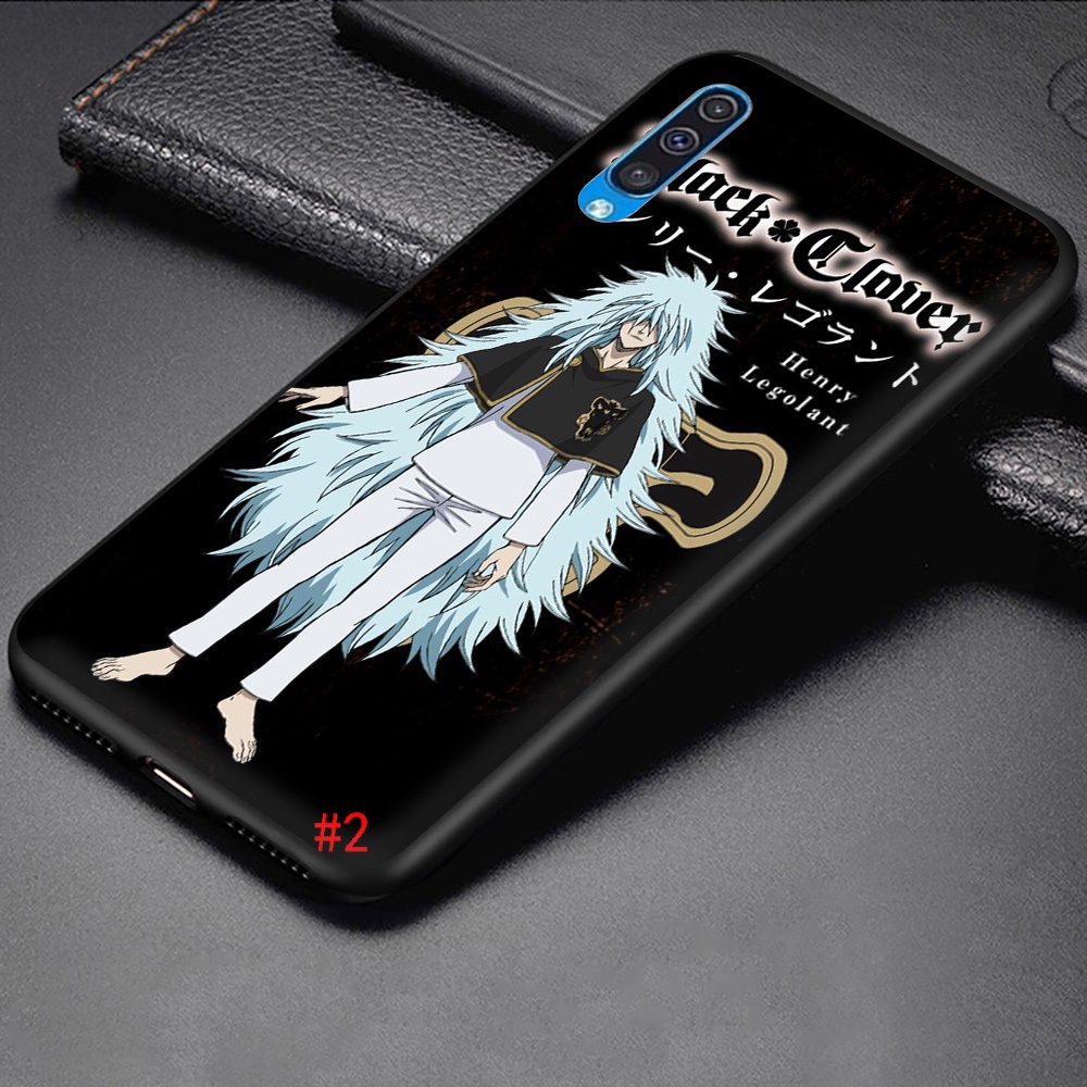 Ốp Điện Thoại Dẻo Họa Tiết Hoạt Hình BLACK CLOVER Cho Samsung A5 2017 A6 Plus A7 A8 A9 J4 J6 J8 2018 21FR