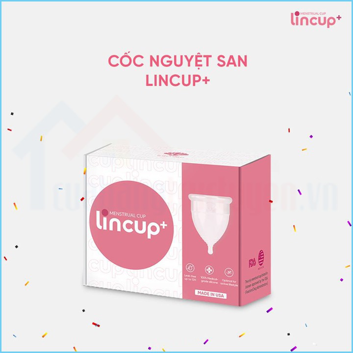 [CHÍNH HÃNG-TẶNG DDVS] Cốc Nguyệt San Lincup + Cho Phụ Nữ Cổ Tử Cung Thấp/ Đã Sinh Thường 2 Bé Litimate Nhập Khẩu Từ Mỹ