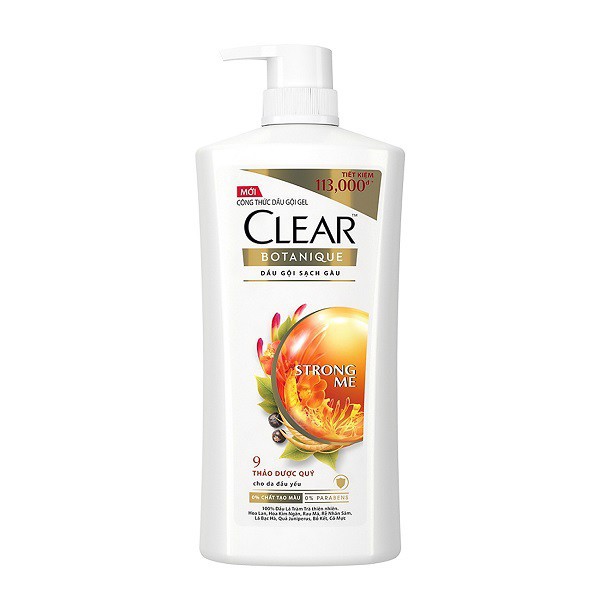 DẦU GỘI CLEAR BOTANIQUE 9 THẢO DƯỢC QUÝ 900G