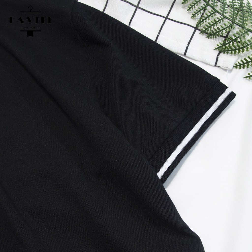 [Mã SKAMSALE07 giảm 10% TỐI ĐA 100K đơn150K] Áo Phông Thun Nam có cổ bẻ đẹp tay ngắn áo Polo cao cấp giá rẻ FAVITI AT02 | BigBuy360 - bigbuy360.vn