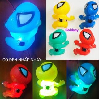 CON NGƯỜI NHỆN BÁM SAU XE MÁY ÔTÔ NHẤP NHÁY NHIỀU MÀU