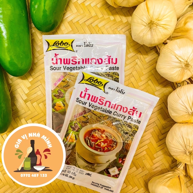 BỘT GIA VỊ LẨU THÁI CHUA TOMYUM LOBO 50GR