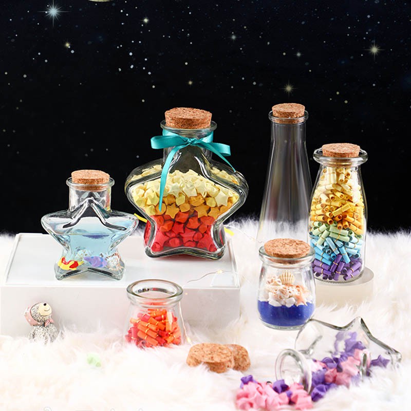 Lọ Thủy Tinh Trong Suốt Đựng Điều Ước Hình Ngôi Sao May Mắn Sáng Tạo | BigBuy360 - bigbuy360.vn