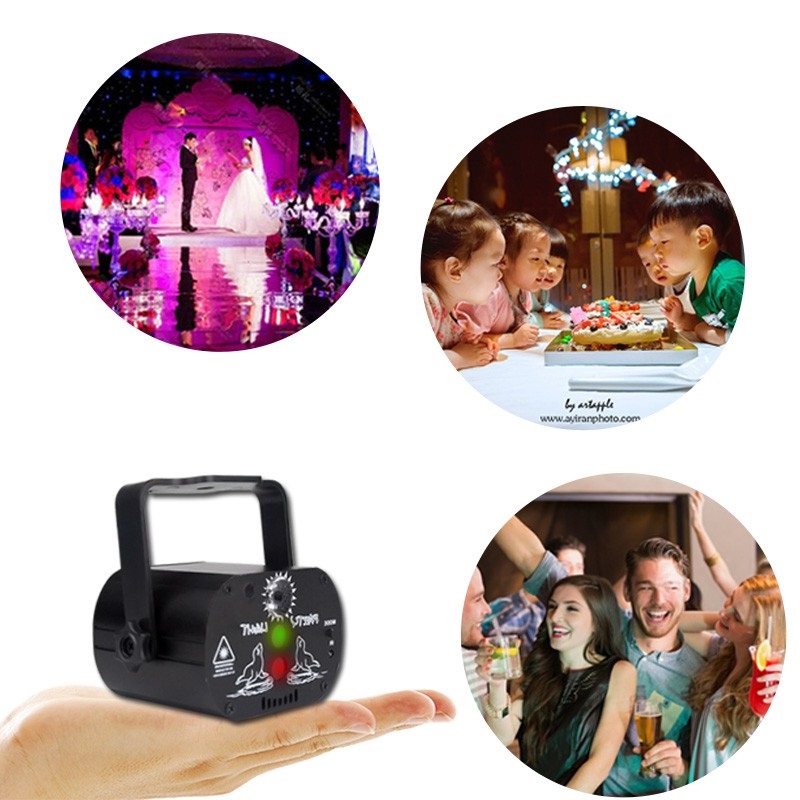 Đèn chiếu laser phòng bay cảm ứng nhạc - Đèn led sân khấu vũ trường karaoke