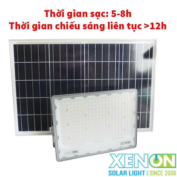 Đèn pha năng lượng mặt trời Xenon Deluxe cao cấp chính hãng DL03-300W