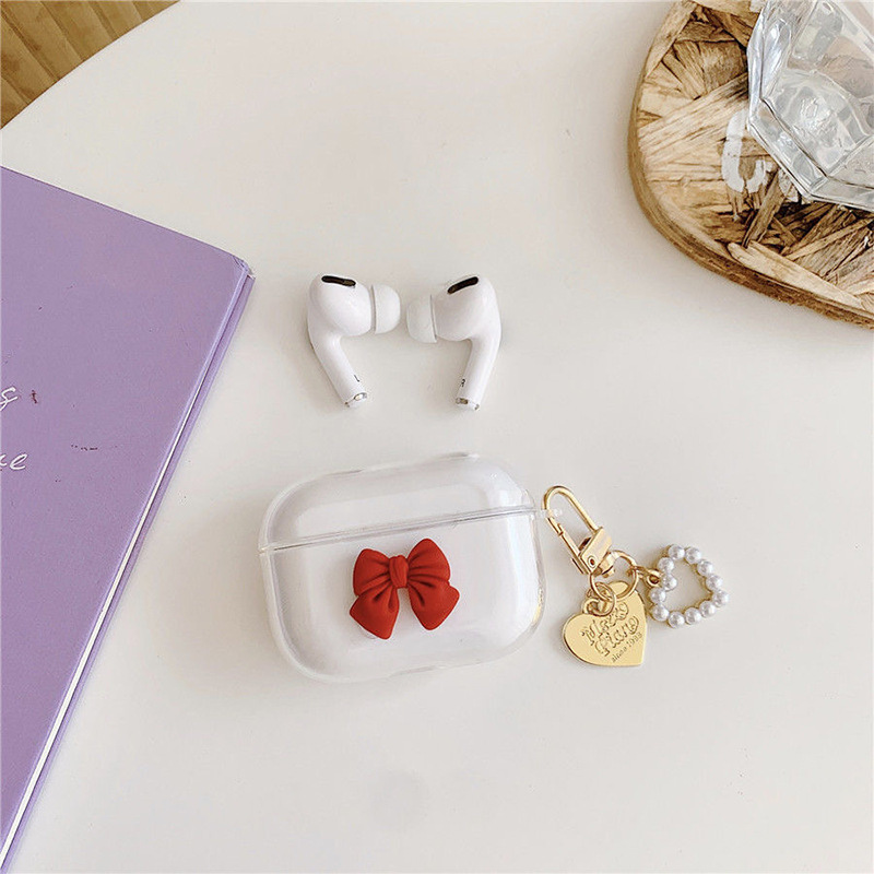 Ốp Bảo Vệ Hộp Đựng Tai Nghe Airpods 1 / 2 Hình Nơ Xinh Xắn Theo Phong Cách Hàn Quốc | BigBuy360 - bigbuy360.vn