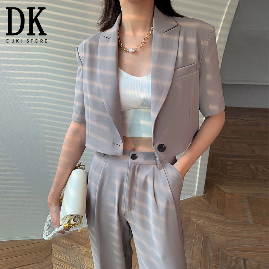 Áo khoác blazer, áo vest blazer nữ dáng lửng cực xinh - DUKI STORE