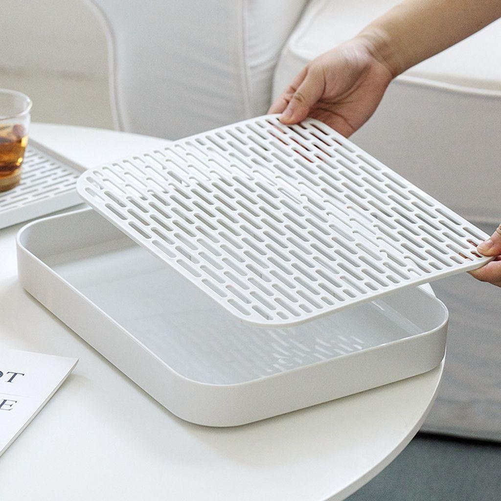 Giá Phơi Khô Chén Dĩa Hai Tầng Đa Năng Tiện Dụng Cho Nhà Bếp