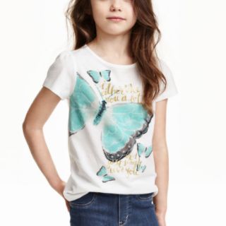 Áo pull cộc tay  bé gái H&M