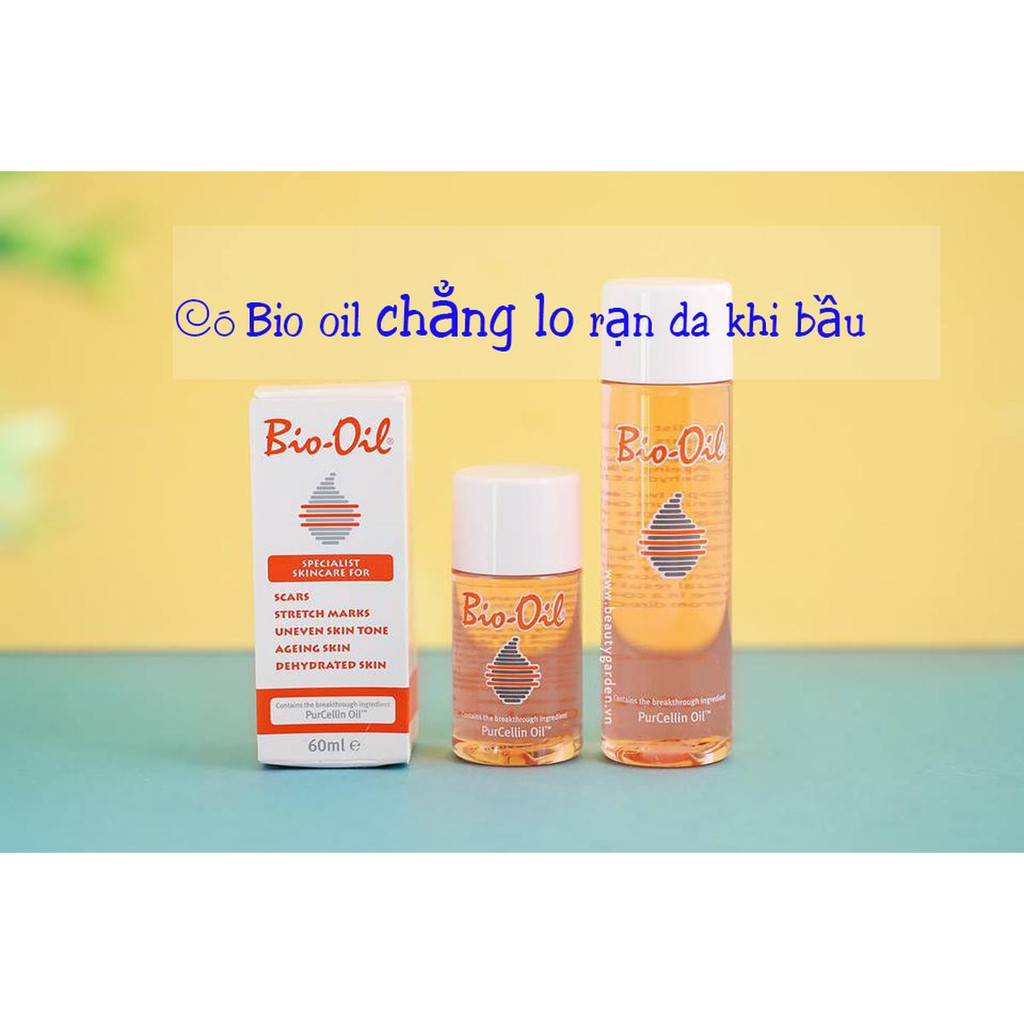 Tinh dầu Bio-Oil 60ml/125ml của Úc-Dầu chăm sóc da làm Giảm Rạn Da Và Làm Mờ Sẹo