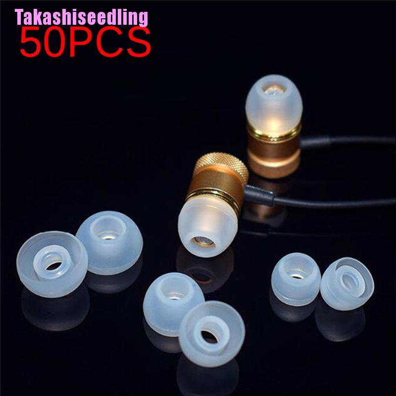Bộ 50 vỏ bọc đầu tai nghe silicon mềm mại chuyên dùng