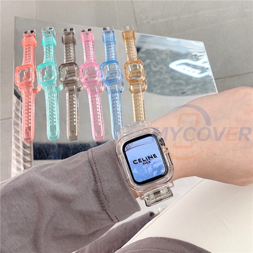 Dây Đeo Và Ốp Bảo Vệ Cho Đồng Hồ Thông Minh Series 7 6 SE 5 4 3 2 1 41mm 45mm 44mm 42mm 40mm 38mm