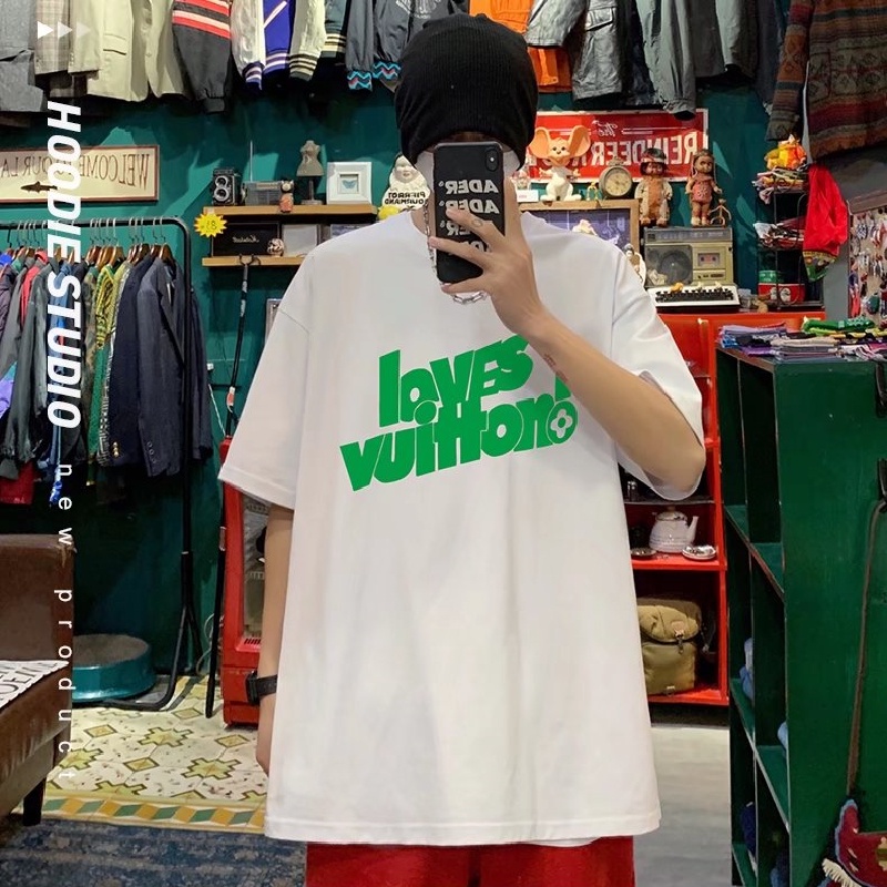 Áo Thun Tay Ngắn Dáng Rộng In Chữ Phong Cách Hip Hop Thời Trang Mùa Hè Cho Nam Và Nữ size M-5XL