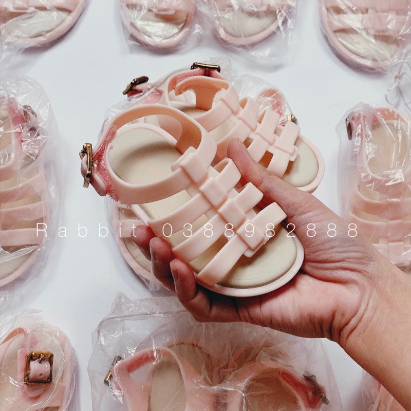 Sandal rọ đen hồng - RABBITSHOP