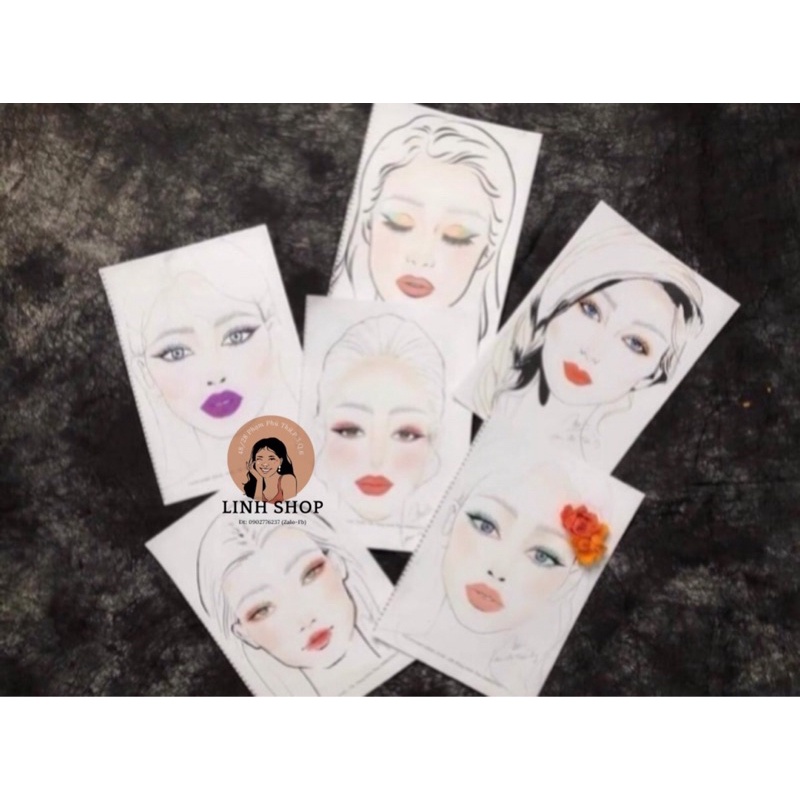 Giấy vẽ Face Chart 49 Tấm