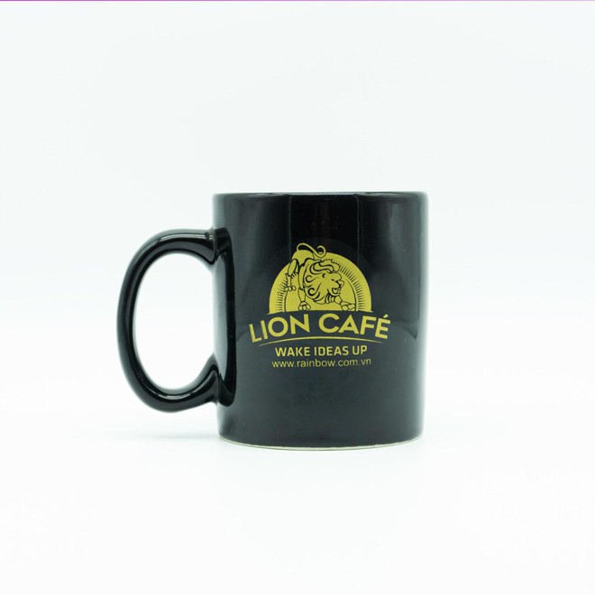 Ly sứ Bát Tràng logo Lion Cafe