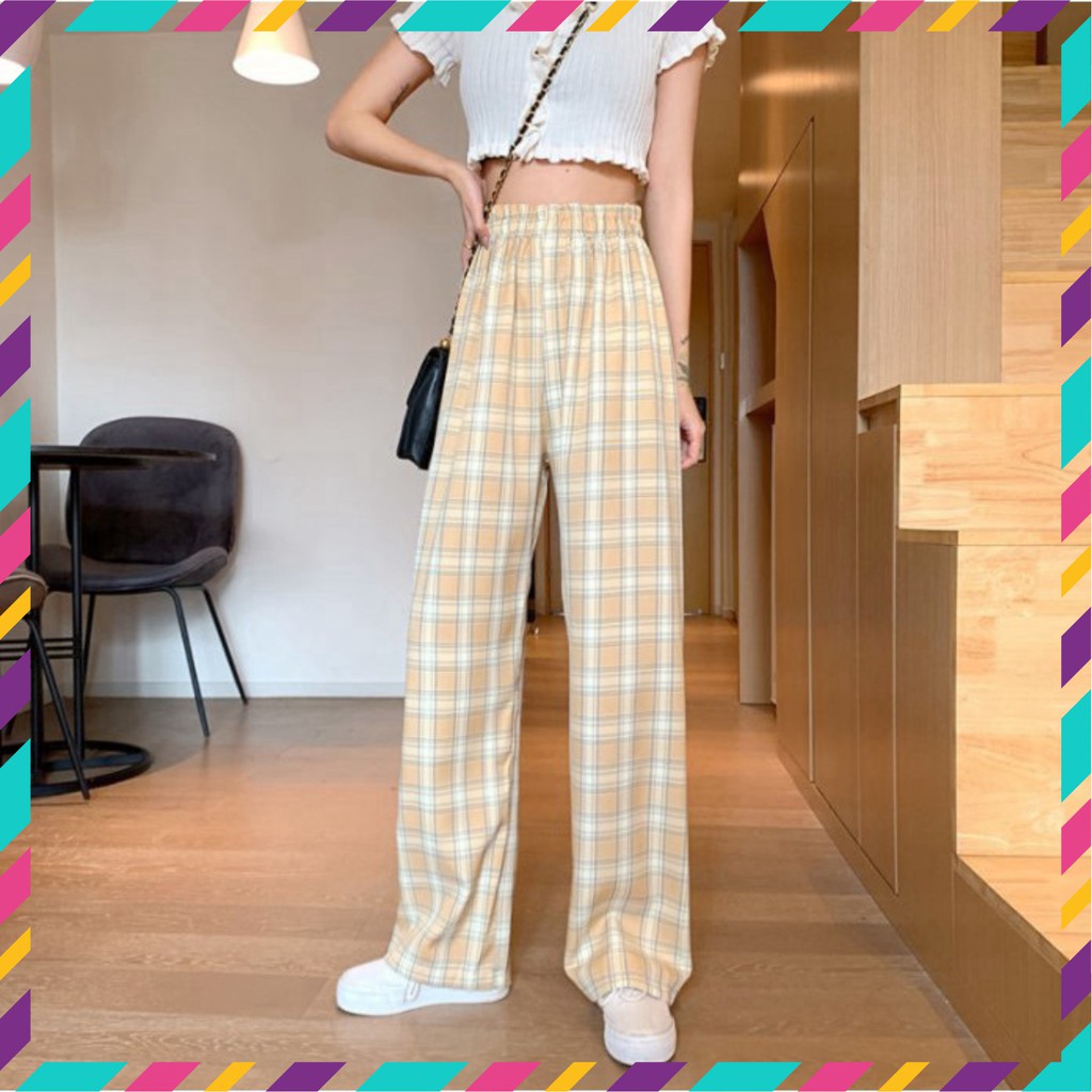 Quần Kẻ Caro , Quần Culottes Kẻ Ống Rộng Cạp Cao Siêu Hot | BigBuy360 - bigbuy360.vn