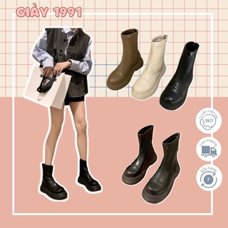 Bốt cổ thấp đế bệt độn 5p thể thao, năng động