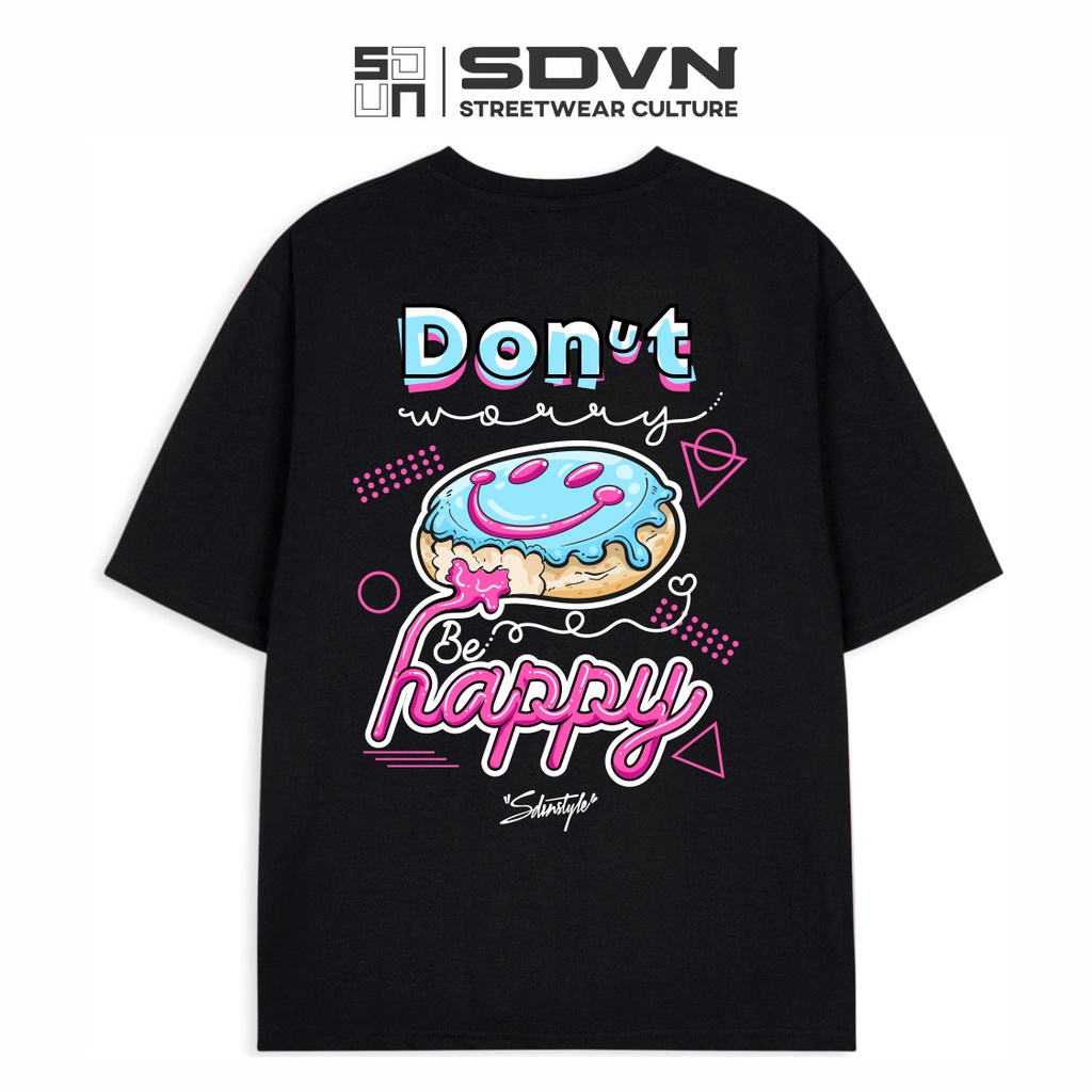 Áo Thun Unisex Nam Nữ Form Rộng SDVN Donut Worry | BigBuy360 - bigbuy360.vn