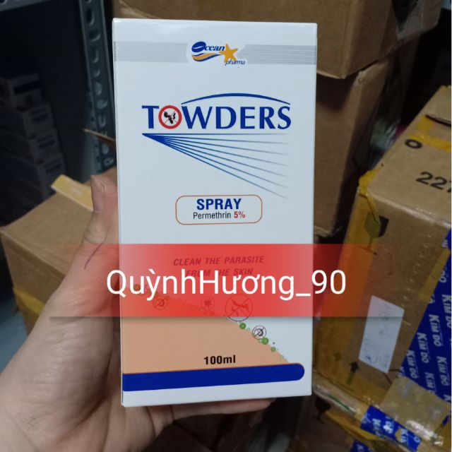 TOWDERS SPRAY 100ml mẫu mới nhất date xa