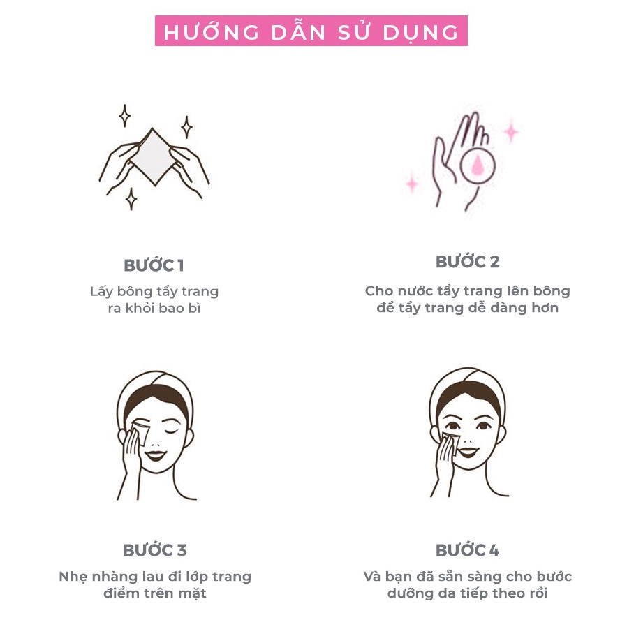Bông Tẩy Trang Ipek Thổ Nhĩ Kỳ 150 miếng Tiệm Thêu Việt