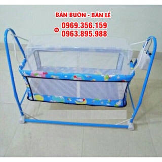 Nôi võng tự đưa cho bé ( sản phẩm có khung +nôi+ màn chưa có máy đưa)