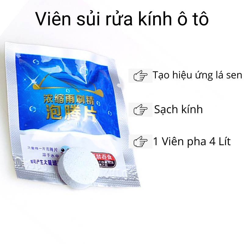 Viên Sủi Rửa Kính Ô Tô - 1 Viên