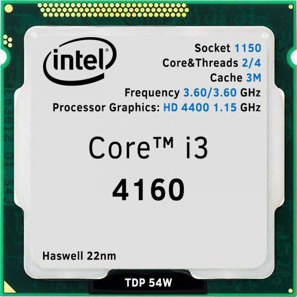 CPU INTEL CORE I3-4160, 4150 BẢO HÀNH 1 THÁNG