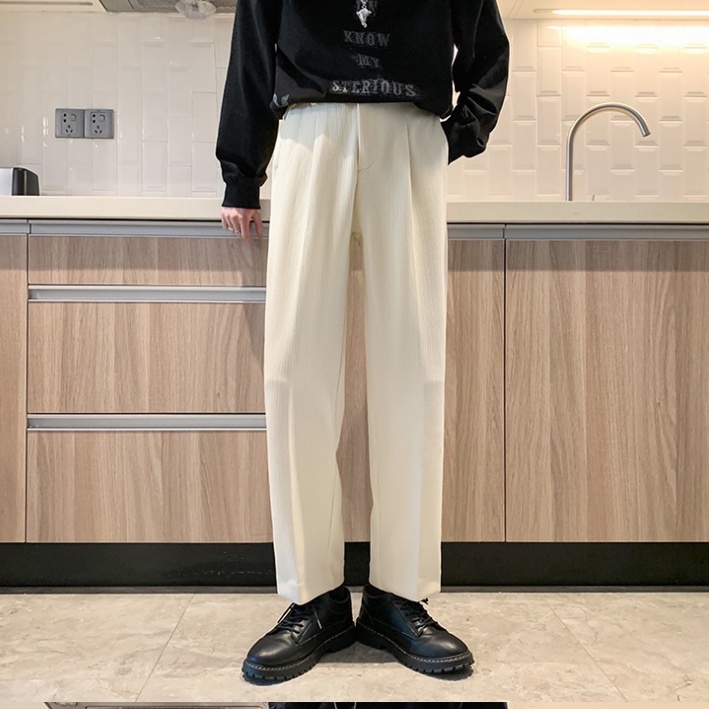 Quần Tây Ống Đứng Phong Cách Hàn Quốc Thanh Lịch Cho Nam