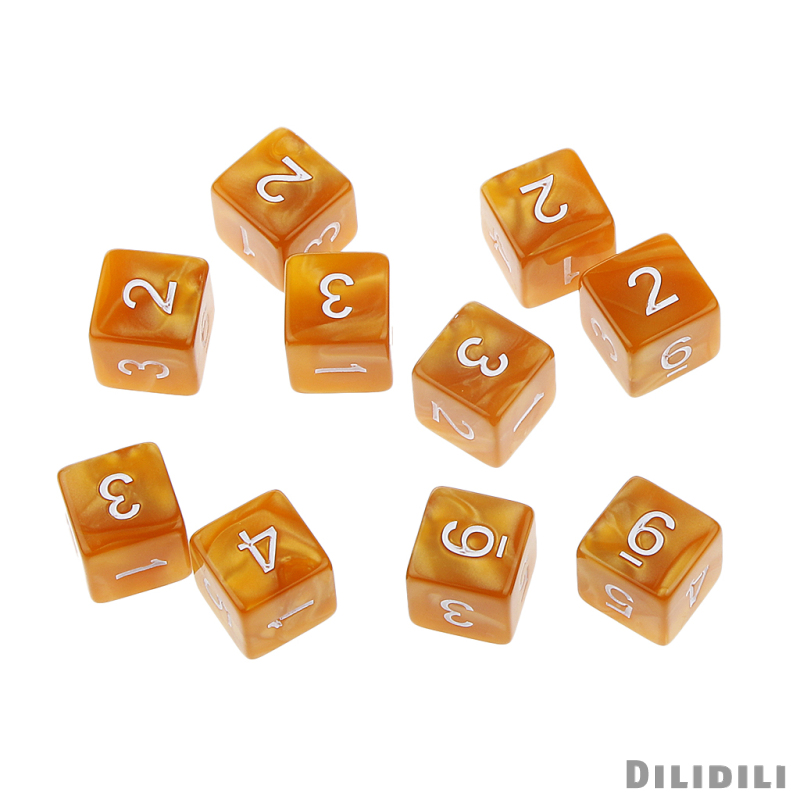 Set 10 Viên Xúc Xắc 16mm Dnd D & D Mtg Rpg Board Game