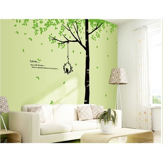 [Size Lớn] Decal dán tường CÂY XANH - HPM719A