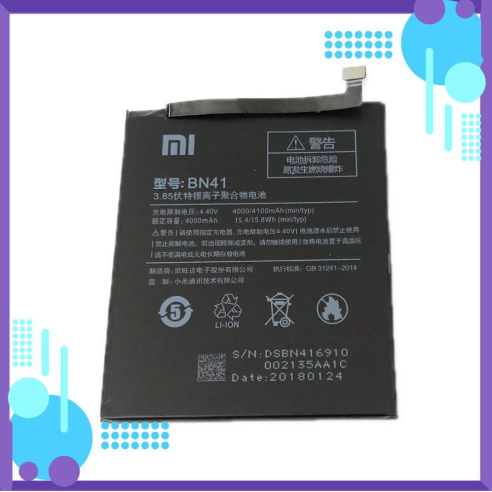 Đẹp rẻ  Pin thay thế cho Xiaomi Redmi Note 4 - Chip Helo X20 (BN41) 4000/4100 mAh