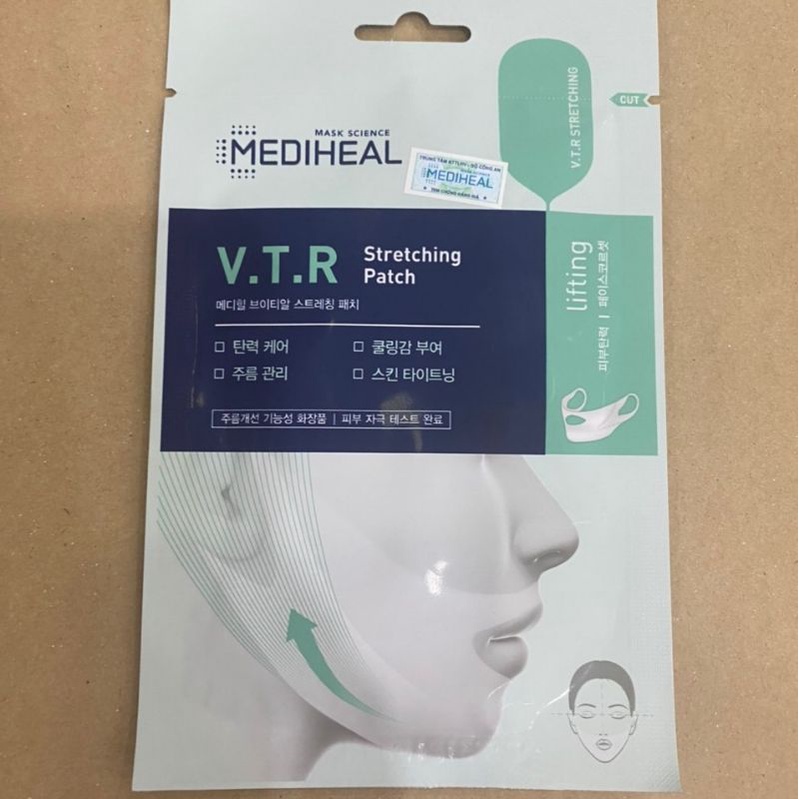 (GRAB / NOWSHIP) (DATE 23/03/2024) Mặt Nạ Nâng Cơ, Tạo Hình V-Line Mediheal V.T.R Stretching Patch