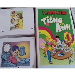 Flashcard tiếng anh lớp 3,4,5 - ép plastic 2 mặt | flashcard tiếng anh