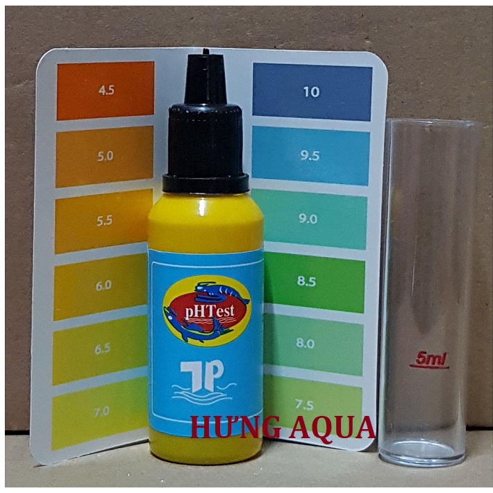 Test pH nước, đo pH nước, kiểm tra pH nước hồ cá, hồ thủy sinh, bộ test pH chuẩn