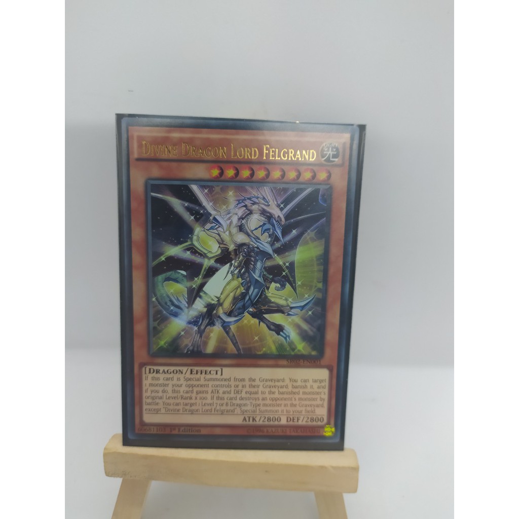 Thẻ Bài Yugioh | Divine Dragon Lord Felgrand - SR02-EN001 - Ultra Rare 1st Edition | By Tuấn