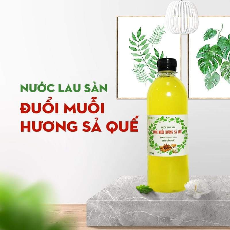 Nước lau sàn nhà xua đuổi muỗi hương sả quế xả chanh 500ml B026