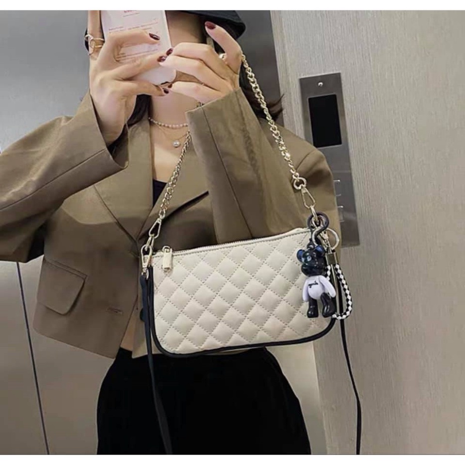 TÚI KẸP NÁCH MÓC GẤU XINH XẺO